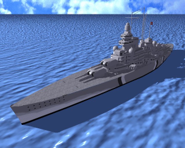 Sollte eigentlich das Schlachtschiff Bismarck werden, wich dann aber doch etwas vom Original ab...